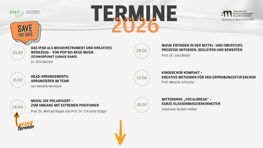 Terminübersicht des ZfMB 2026